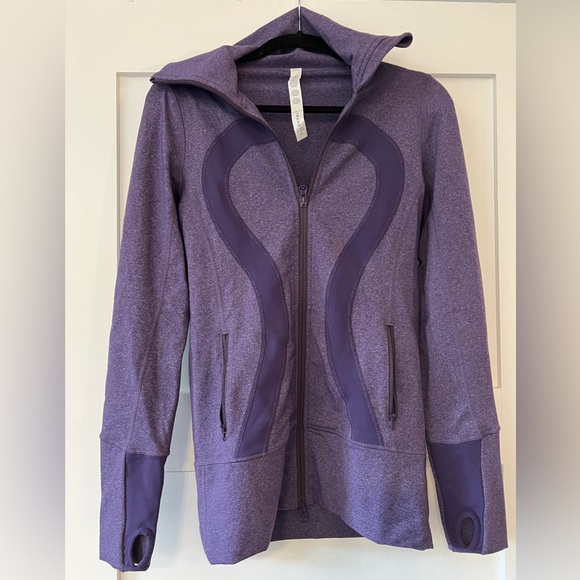 Lululemon purple full zip sweatshirt in size 4 - Picture 2 of 10